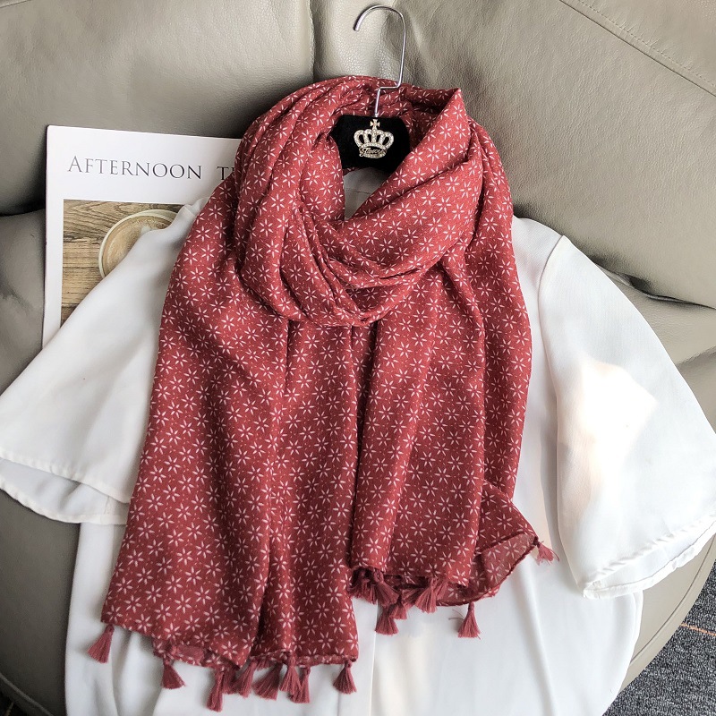 Winter Ethnic Fashion For Women - وشاح كتان قطني على الطراز العرقي