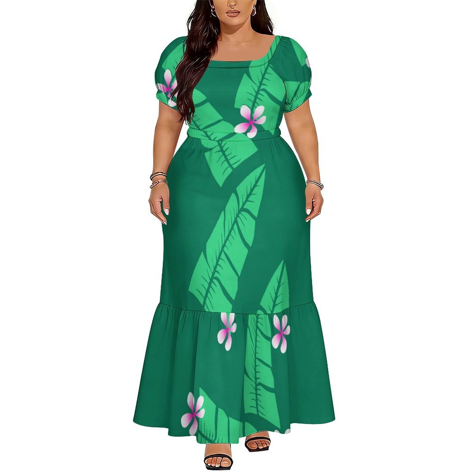 Ethnic Style Dresses - فستان نسائي مريح بأكمام قصيرة على