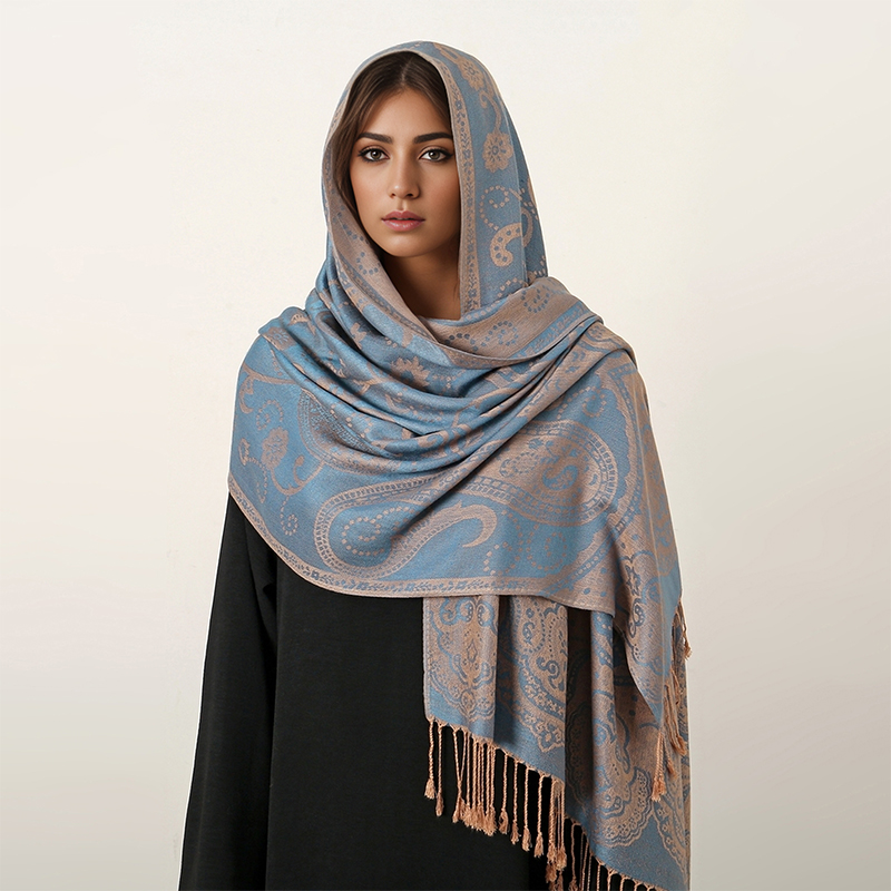 وشاح جاكار بيزلي للنساء ، نمط  - مراجعة Winter Ethnic Fashion For Women وسعره