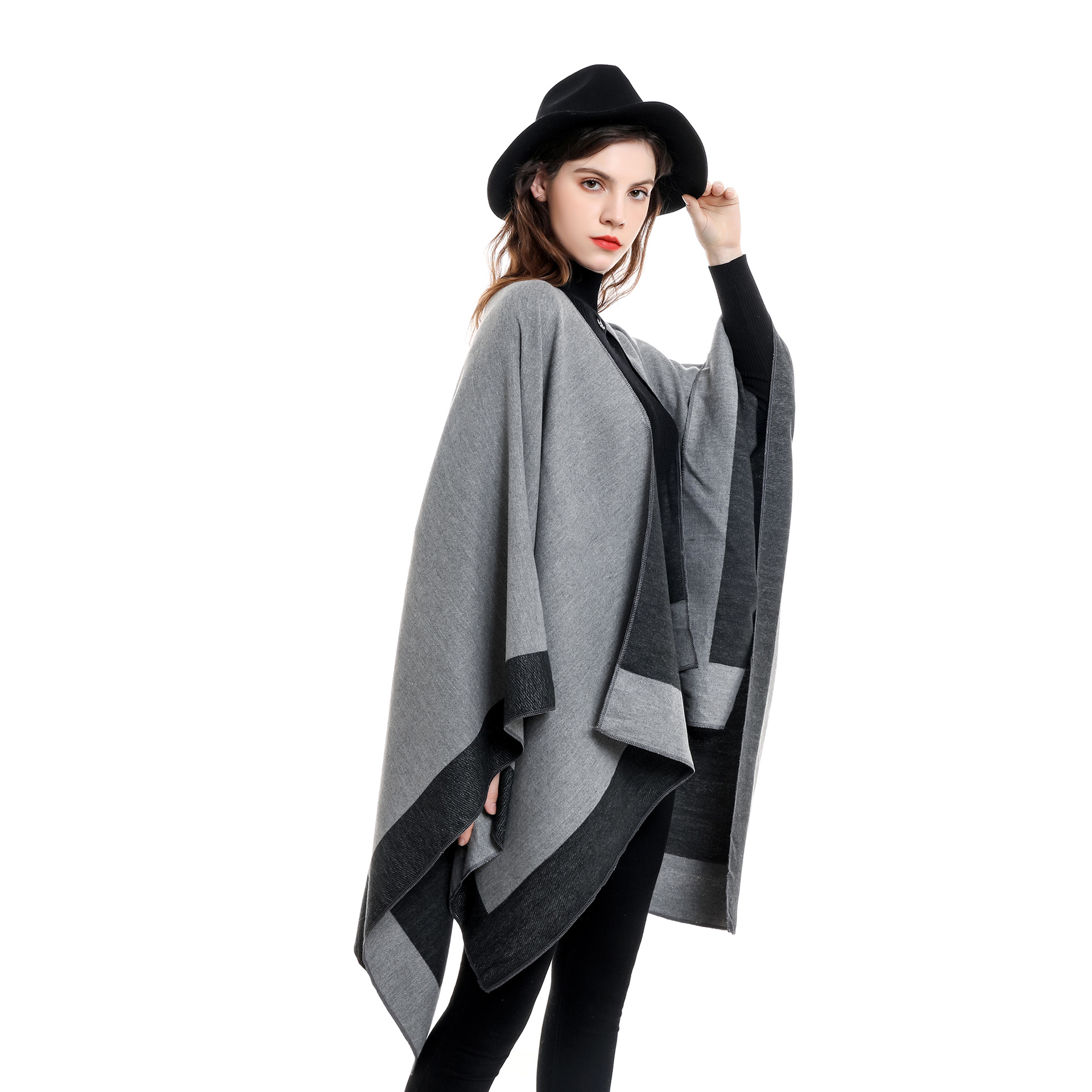 شال مقلد من كشمير منقسم للنساء - مراجعة Winter Ethnic Fashion For Women وسعره