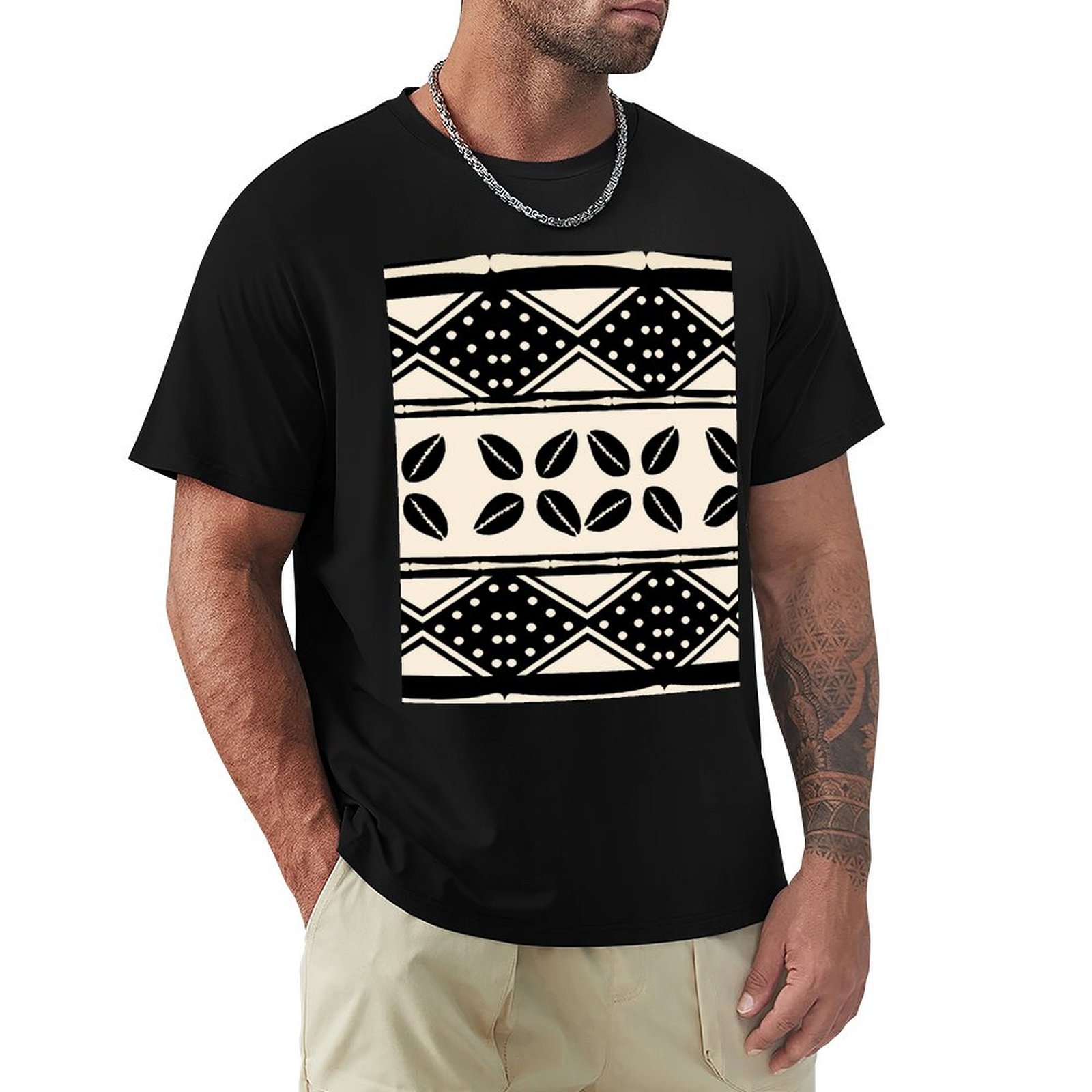تي شيرت بنمط قماش الطين الأفري - مراجعة Mudcloth Print Top وسعره