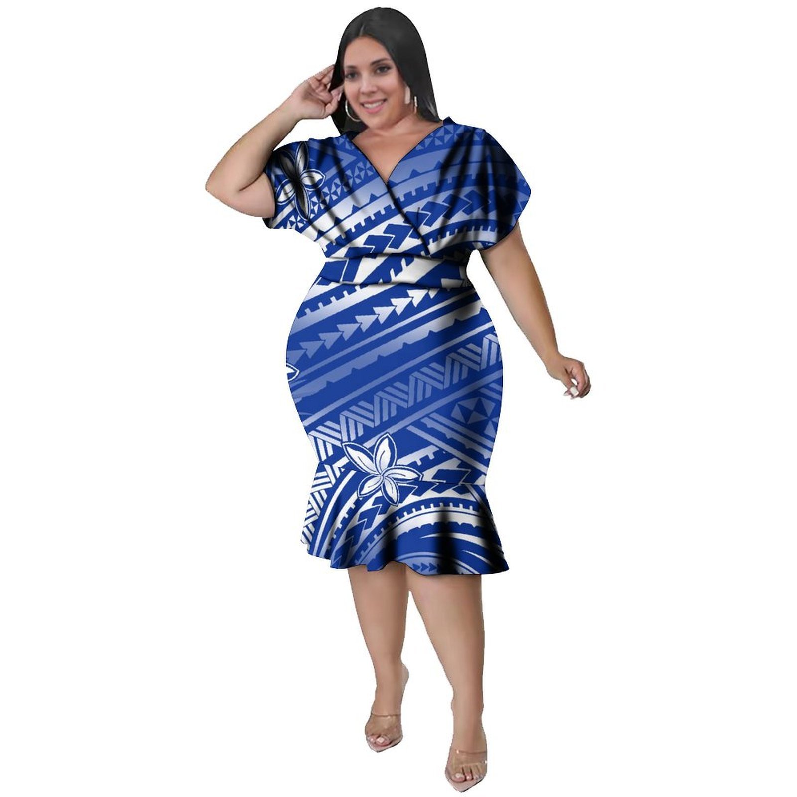 فستان نسائي بياقة على شكل V بأ - مراجعة Ethnic Style Dresses وسعره