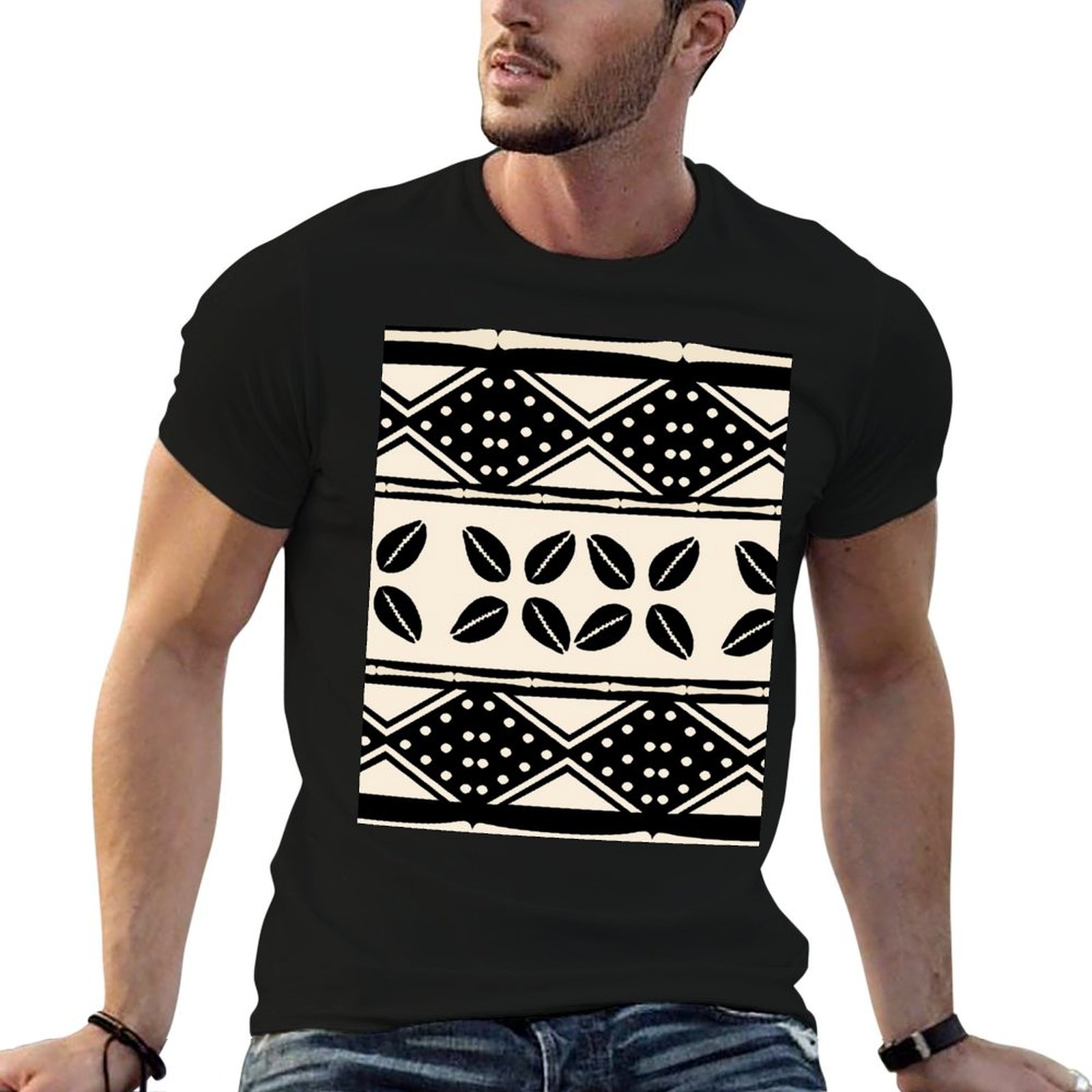 تي شيرت بنمط قماش الطين الأفري - مراجعة Mudcloth Print Top وسعره