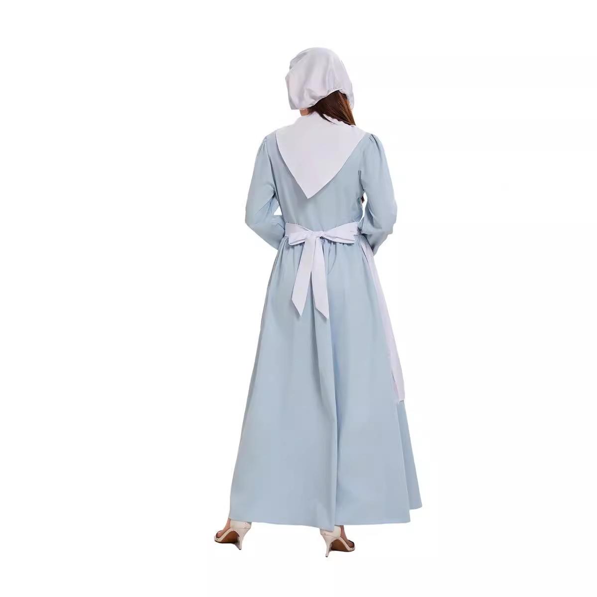 فستان أزرق للهالوين مع مريلة ب - مراجعة Ethnic Style Dresses وسعره