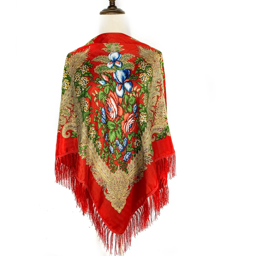 130*130 سنتيمتر العرقية نمط ال - مراجعة Winter Ethnic Fashion For Women وسعره