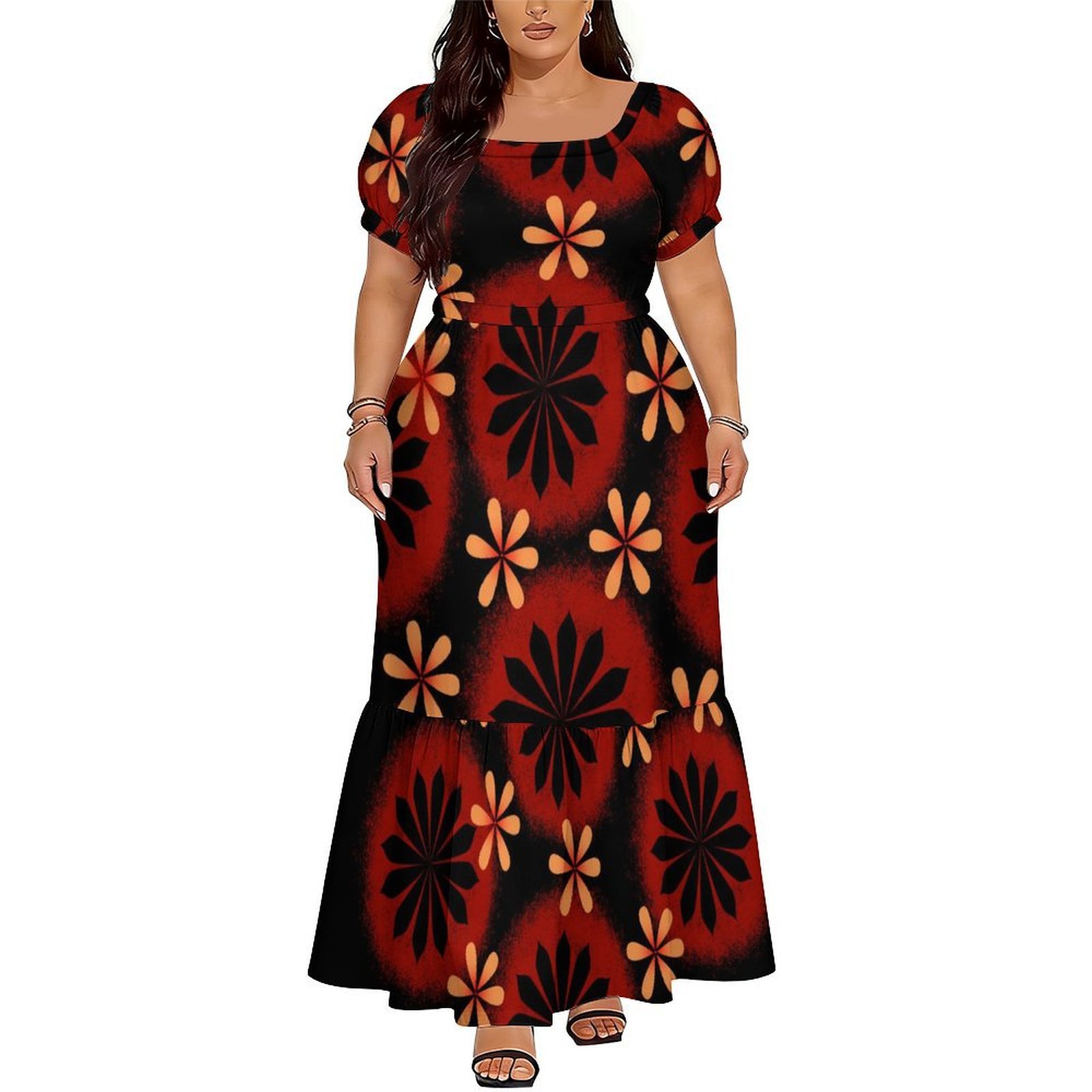 فستان نسائي مريح بأكمام قصيرة  - مراجعة Ethnic Style Dresses وسعره